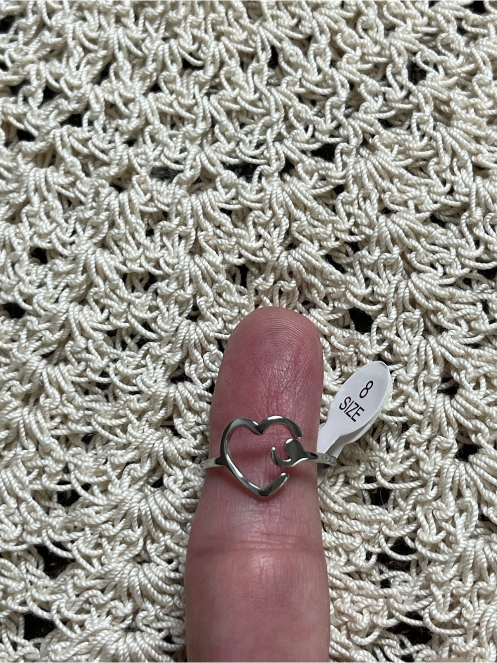 Semicolon heart ring - Picture 4 of 4